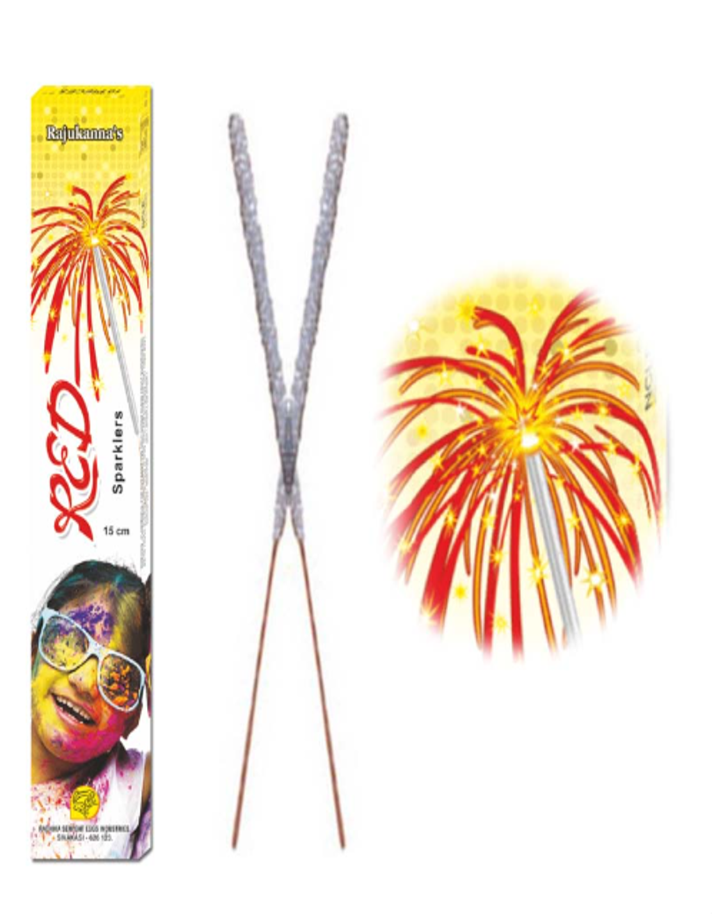 10 CM Red Sparklers | 1 Box | 10 Pcs