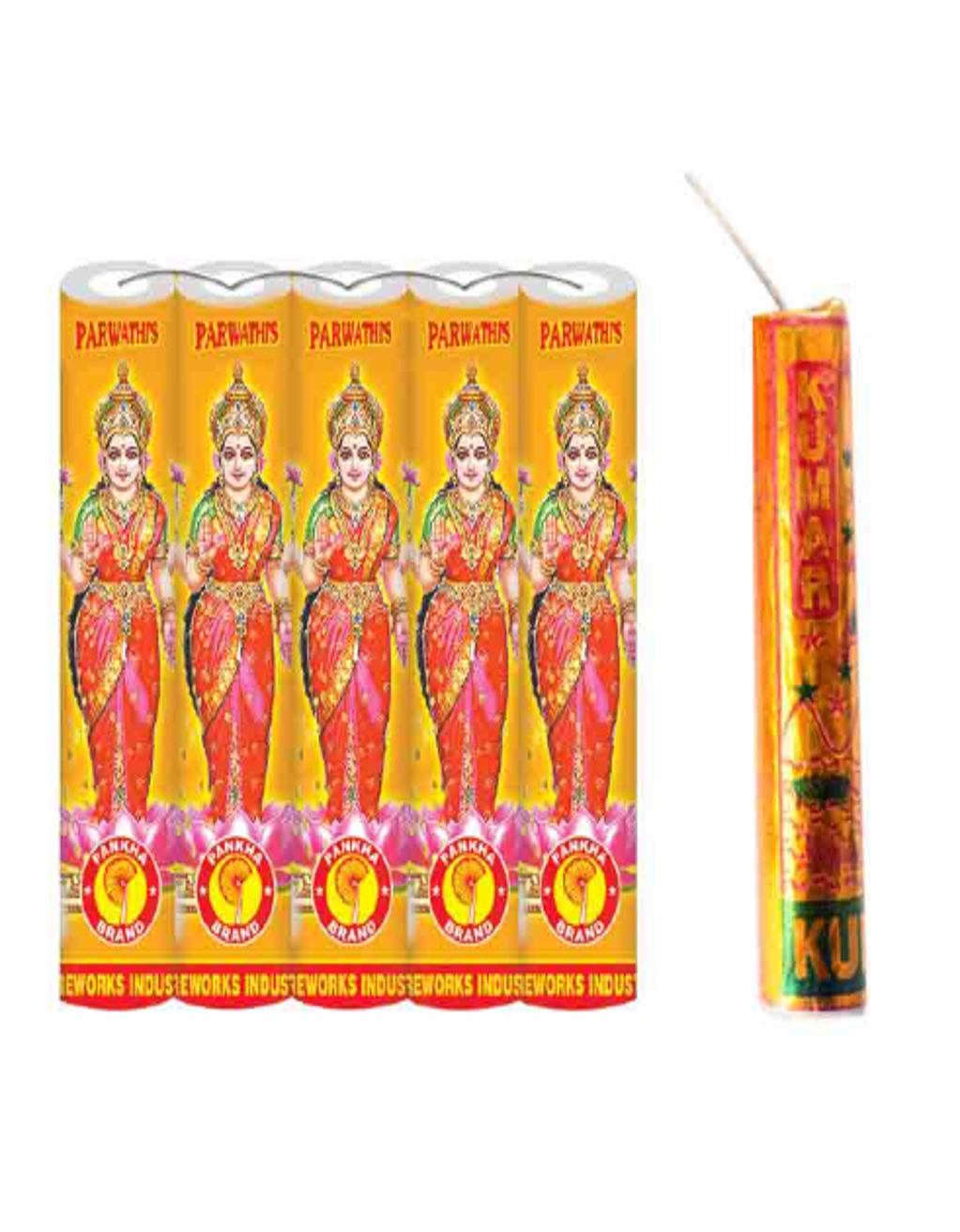 4" Gold Lakshmi 10 Ply | 1 Pkt | 5 Pcs
