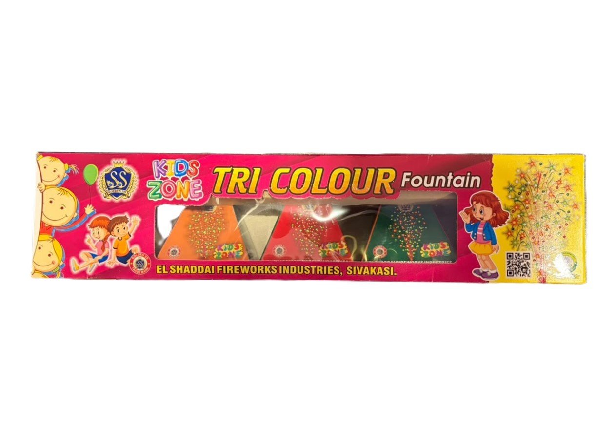 Tri color Kids Zone | 1 Box | 5 Pcs