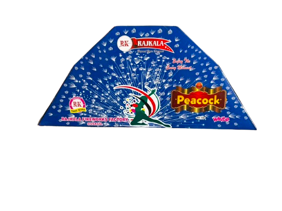 Peacock 5 Face White Crackling | 1 Pce