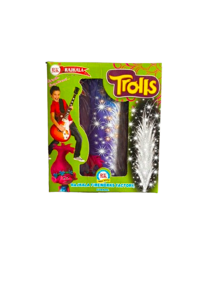Trolls Full White Sparkling | 1 Box | 1 Pce