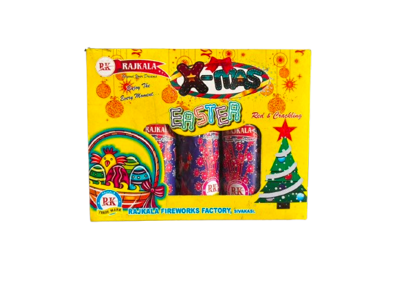 X-mas Red Crackling | 1 Box | 3 Pce